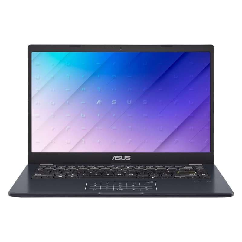 لپتاپ ایسوس مدل Vivobook Go 14 E410KA-CL464 با پردازنده Celeron N4500، رم DDR4 4GB با فرکانس 3200MHz، حافظه هیبریدی با ظرفیت 256GB حافظه SSD و 64GB حافظه eMMC، نمایشگر لمسی 14 اینچ TN با وضوح Full HD، دارای نامبرپد دیجیتال، سیستمعامل Windows، کاستوم شده