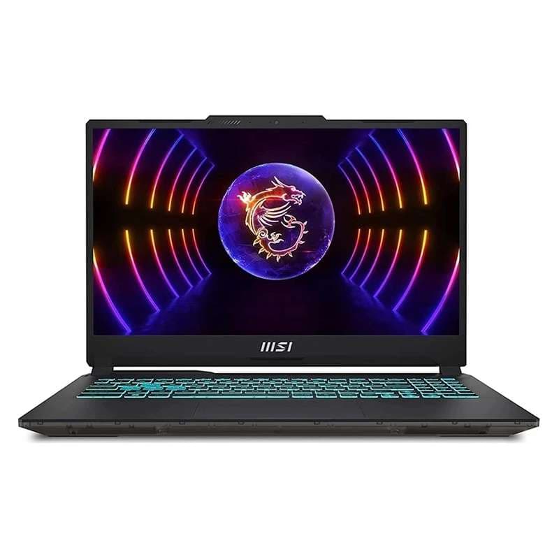 لپتاپ ام اس آی مدل Cyborg 15 A13UDX با پردازنده Core i7-13620H و گرافیک RTX3050 6GB، رم DDR5 16GB، حافظه SSD با ظرفیت 1TB، نمایشگر 15.6 اینچ IPS با وضوح Full HD و نرخ بهروزرسانی 144Hz، دارای نور پسزمینه کیبورد، به همراه کیف