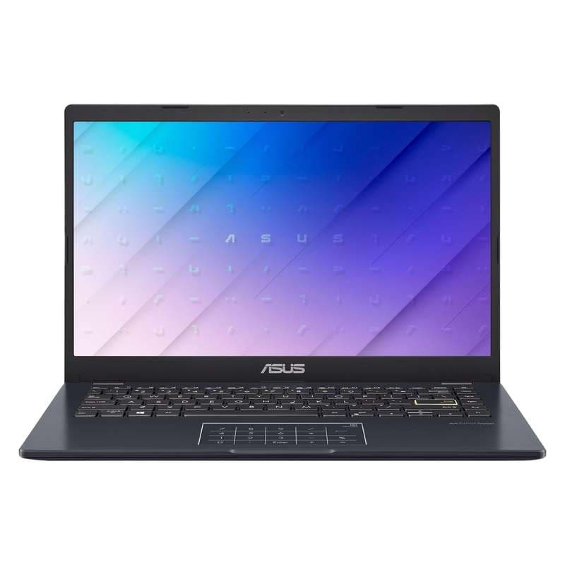 لپتاپ ایسوس مدل Vivobook Go 14 E410KA-PM464 با پردازنده Pentium Silver N6000، رم DDR4 4GB با فرکانس 3200MHz، حافظه داخلی eMMC با ظرفیت 64GB، نمایشگر 14 اینچ TN با وضوح HD، دارای نامبرپد دیجیتال و سیستمعامل Windows 11